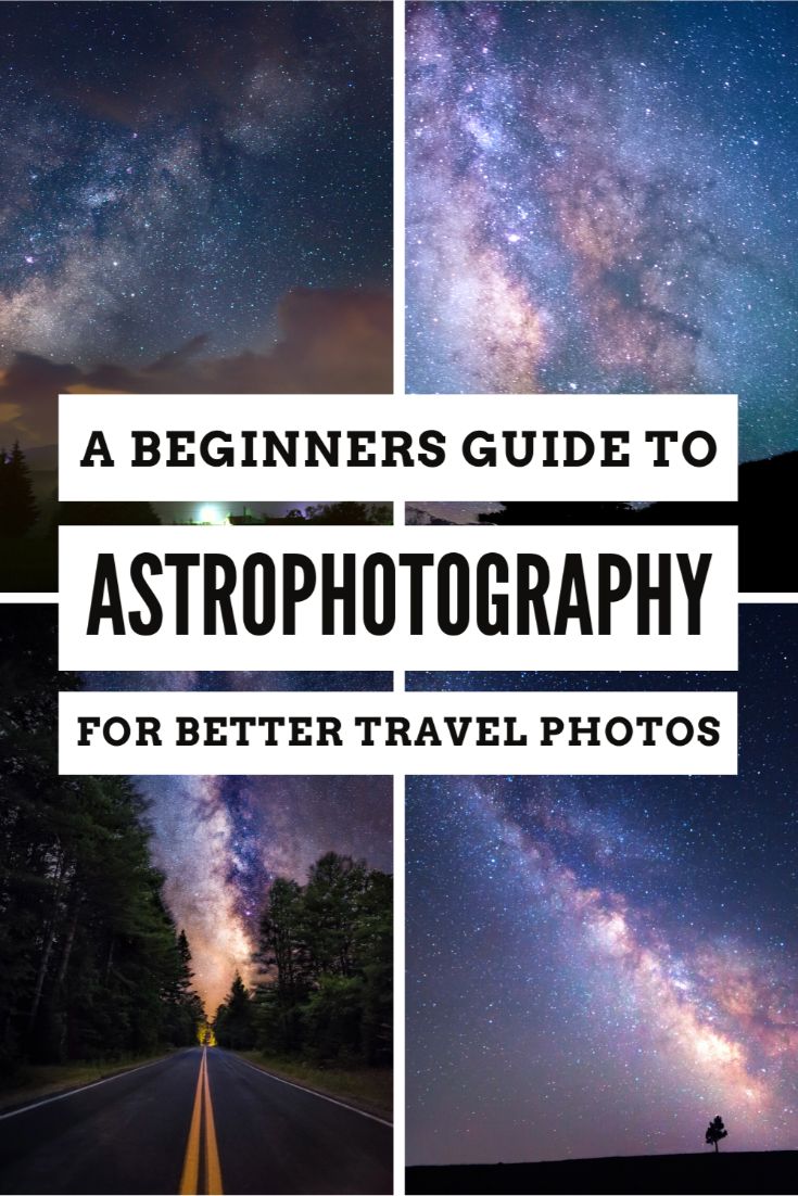 Pinterest image for astrophotography for beginners
