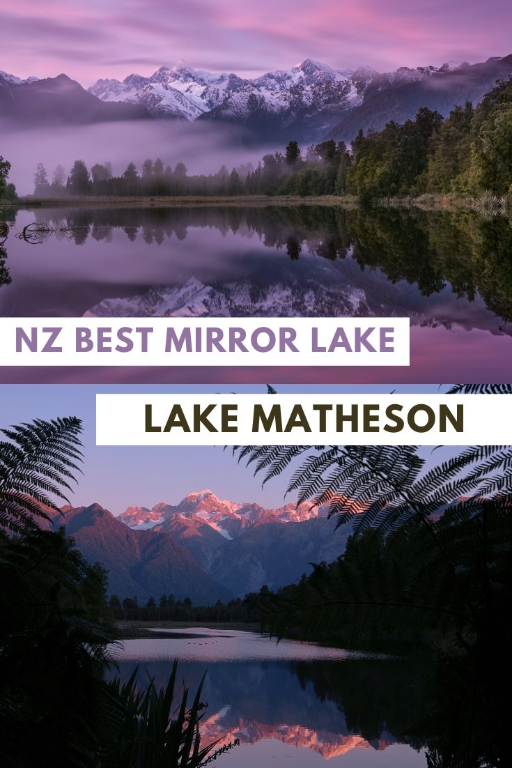 Lake Matheson on New Zealand's West Coast is not to be missed when you're road tripping the South Island. It's our favourite Mirror Lake and here's why! ... Things to do on New Zealand's South Island, South Island Itinerary, Mirror Lakes in New Zealand, Scenic Walks in New Zealand, Sunrise Locations in New Zealand #Sunrise #RoadTrip #NewZealand